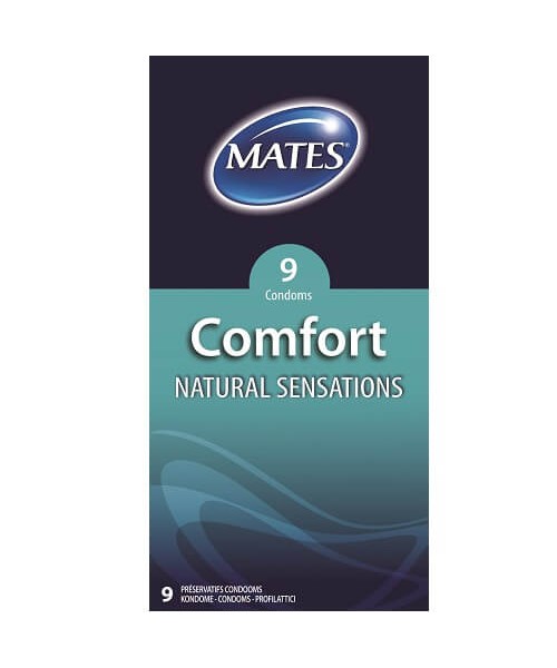 Mates Comfort Natural Sensations Condoms 9 Pack