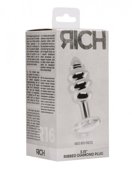 Rich Ribbed Diamond Anal Plug — image 5 of 6