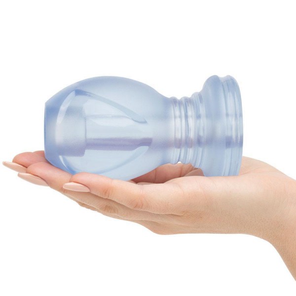 The Hollow Tunnel Anal Plug 4.5 Inch Clear Hollow Butt Plug by TitanMen