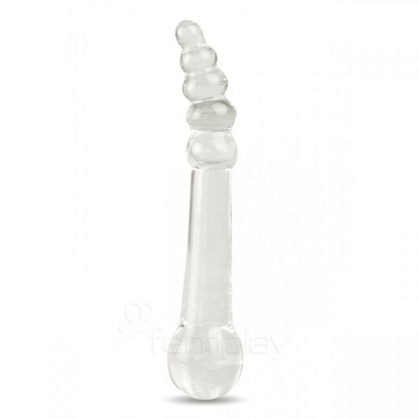 GlassTix - Rattle Tail Glass Butt Plug