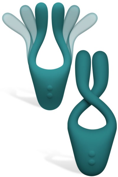 Doc Johnson Tryst 2 Bendable 5.75" Couples Vibrator With Remote