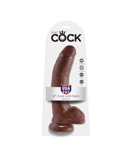 King Cock 9'' Cock With Balls
