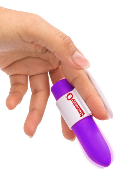 Screaming O Charged Positive 3.9" Bullet Vibrator with Finger Cradle/Charge Stand