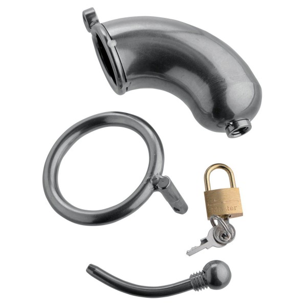 Master Series Armor Chastity Cage & Removable Urethral Insert