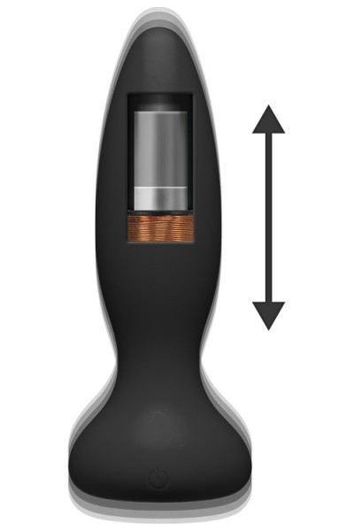 Doc Johnson A-Play Adventurous 5.25" Thrusting Butt Plug With Remote