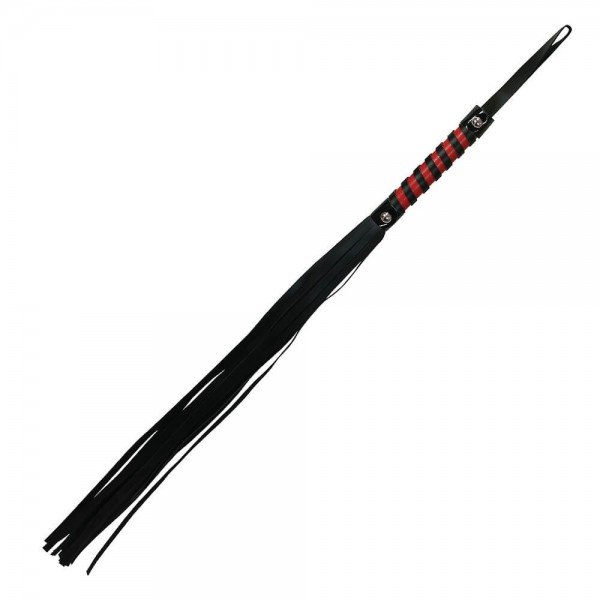 Sex & Mischief Red & Black Stripe Flogger
