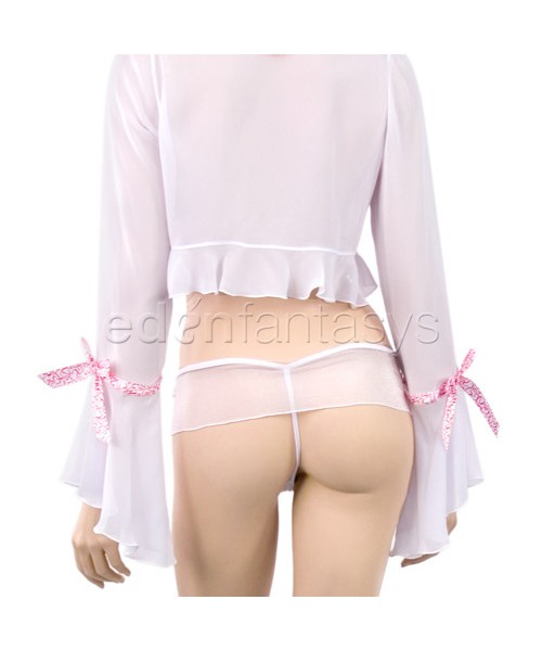 Random hearts bed jacket