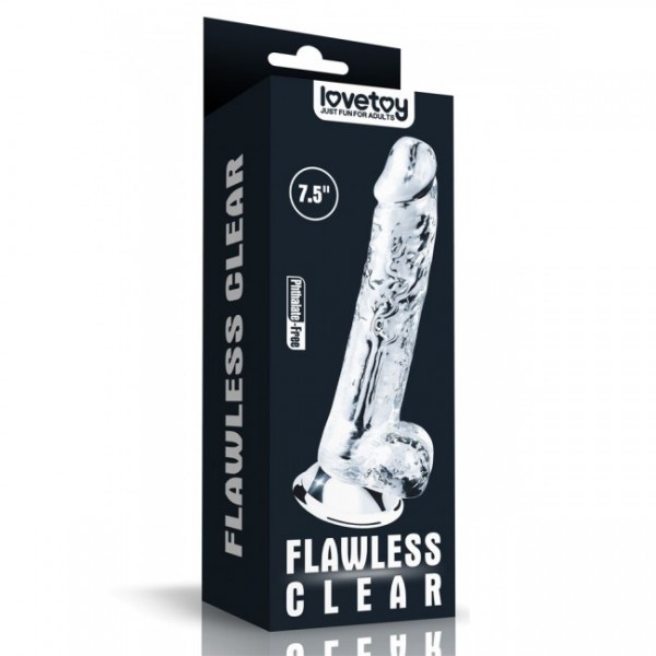 Flawless Clear Dildo - 7.5 Inches