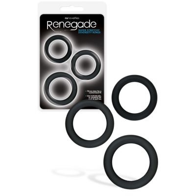 nsnovelties Pack of 3 Stretchy Silicone Cock Rings