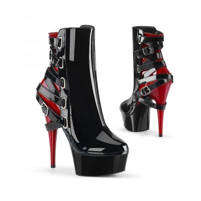 Pleaser Delight 1012 Strappy Wet Ankle Boot