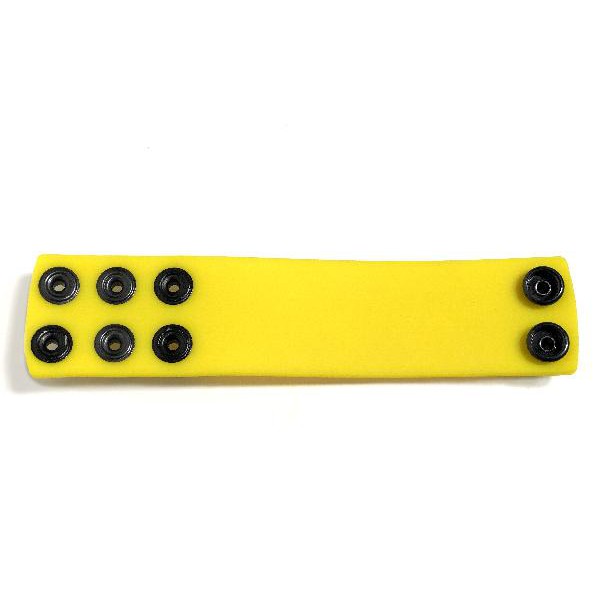 Boneyard 1.5inch Silicone Ball Strap - 3 Snap - Yellow