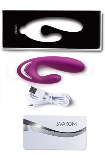 Svakom 5.8" Silicone Rabbit Vibrator With Heat Function