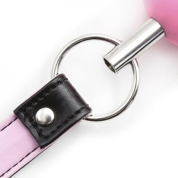 Silicone Ball Gag With Leather Straps