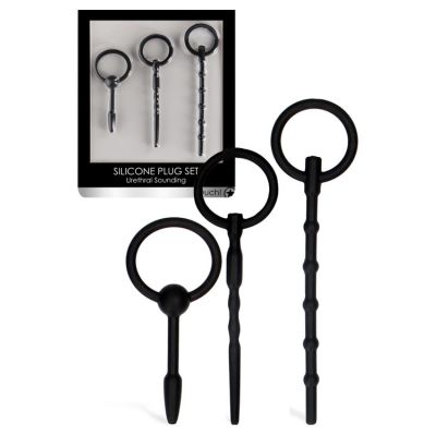 OUCH Urethral Sounding Silicone Plugs 3 Pce Set
