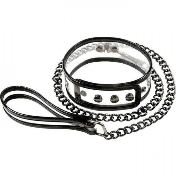 Bare Bondage Collar & Leash