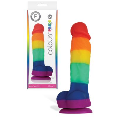 nsnovelties 5 Realistic Rainbow Platinum Silicone Dildo