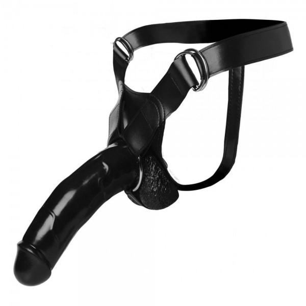 Huge 9" Hollow Infiltrator Strap-On Dildo