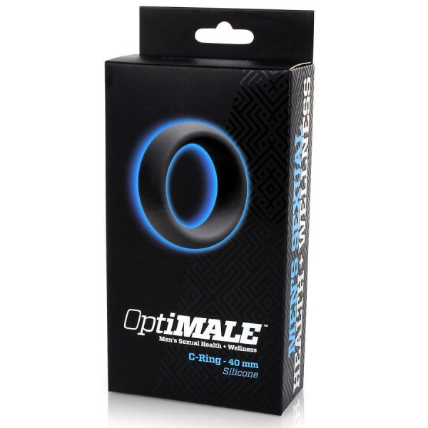 Men's C-Ring 40 mm Gray Penis Enhancement Cock Ring by Optimale