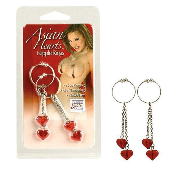 Asian hearts nipple rings — image 4 of 4