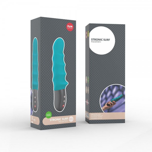 Fun Factory Stronic Surf 8" Rippled G-Spot Vibrator