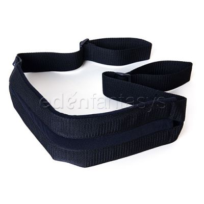 Vibrating doggie style strap