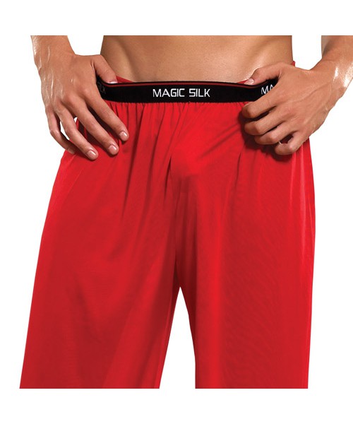 Knit silk pants