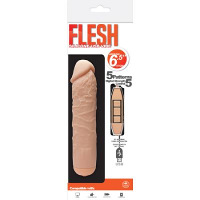 Flesh Silicone USB Vibe
