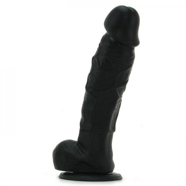 Colours Realistic 5" Black Silicone Dong
