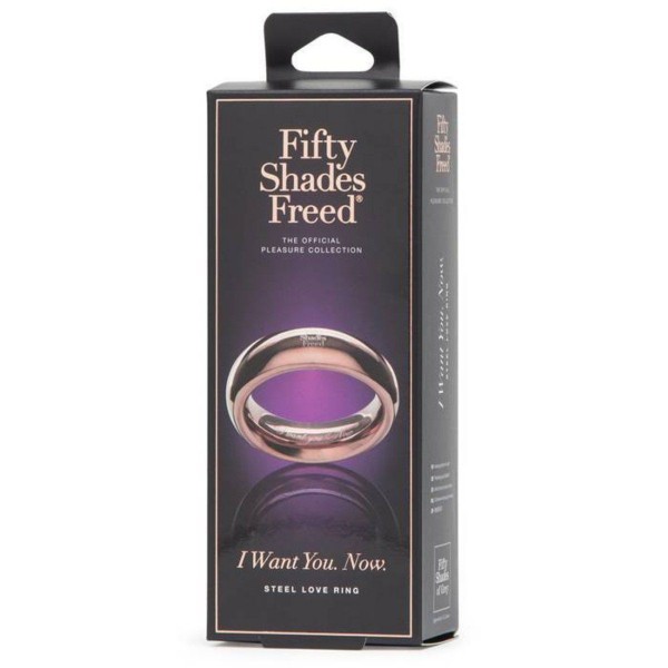 Fifty Shades Freed I Want You Now Steel Love Ring