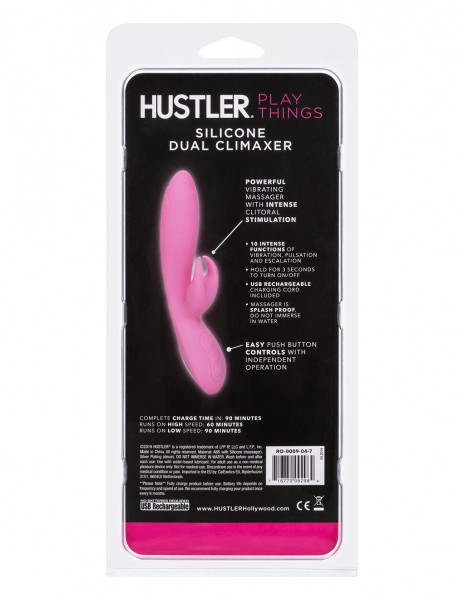 Hustler® Playthings Silicone Dual Climaxer Vibrator
