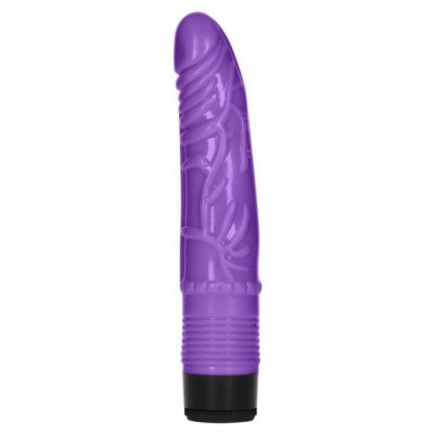 GC 8 Inch Slight Vibrating Dildo Purple