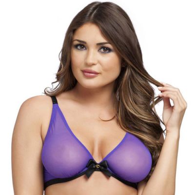 Semi transparent underwired bra