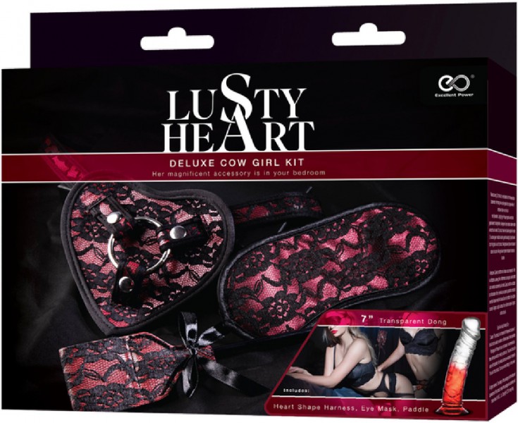 lusty Heart Deluxe Cow Girl Kit (Red)