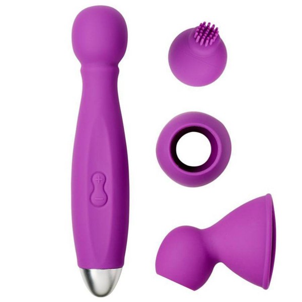 Rechargeable Massager Kit With 3 Attachments