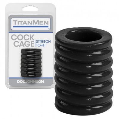 TitanMen Tools Cock Cage Black
