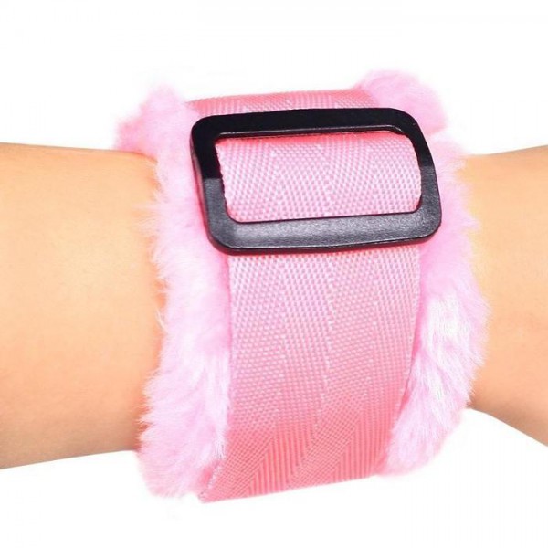 Furry Pink Cuffs — image 4 of 5