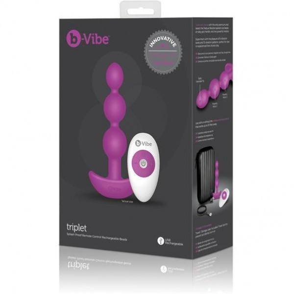 b-Vibe Remote Triplet Anal Beads