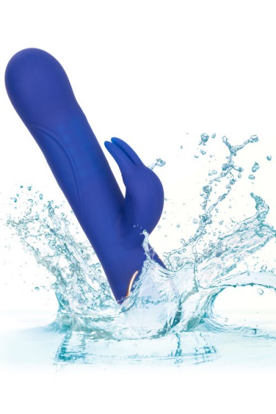 California Exotic 9" Silicone Rotating Beaded Jack Rabbit Vibrator