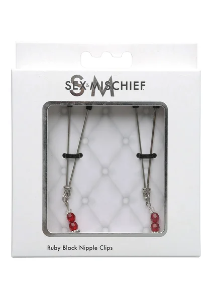 Ruby Black Nipple Clips — image 7 of 8