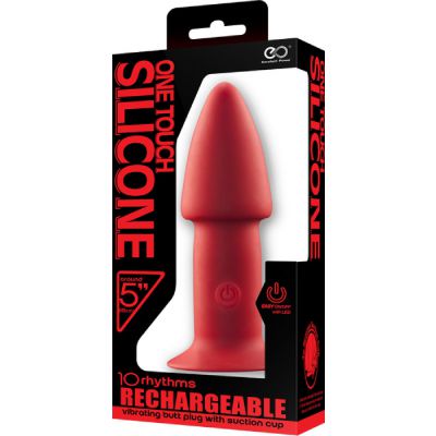 5 One Touch Silicone Rechargeable Butt Plug