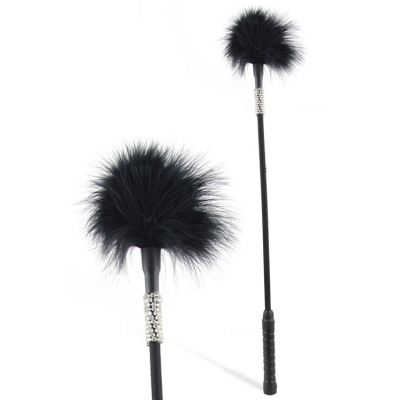 Love In Leather 20 1 Fluffy Faux Feather Diamante Tickler