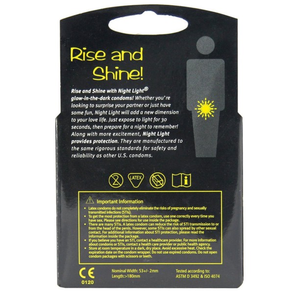 Night Light Glow in the Dark Condom - Box of 3 — image 4 of 4