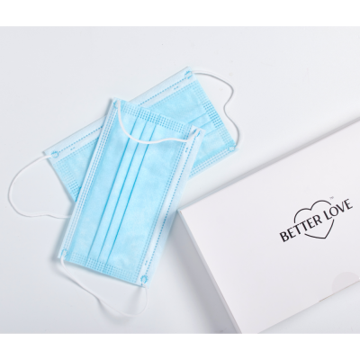 Better Love 10 pcs Blue Disposable Face Mask