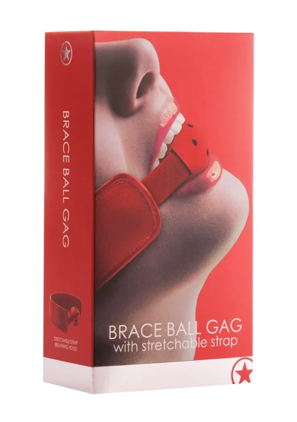 Brace Ball Gag - Red — image 10 of 11