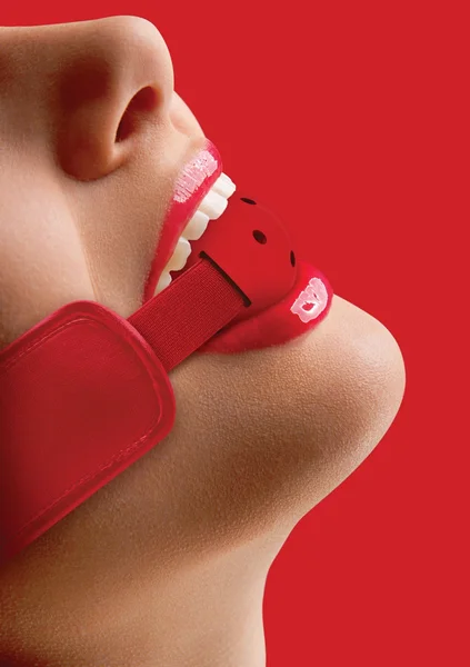 Brace Ball Gag - Red — image 9 of 11