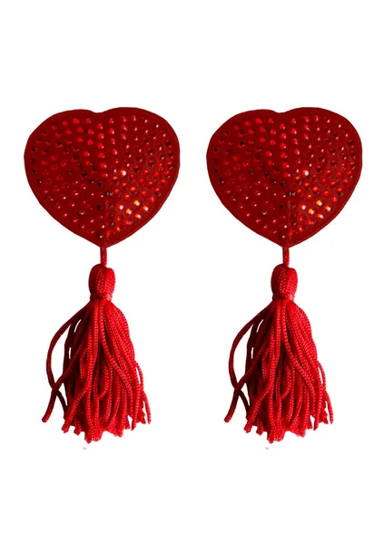 Nipple Tassels - Heart - Red — image 9 of 10