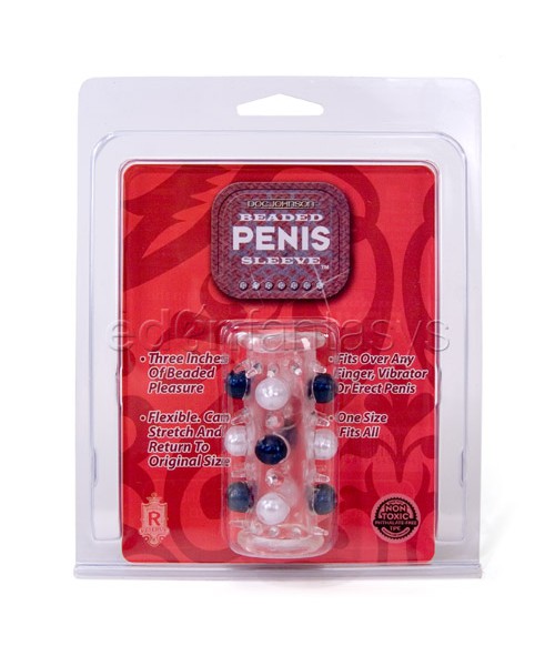 Beaded penis sleeve