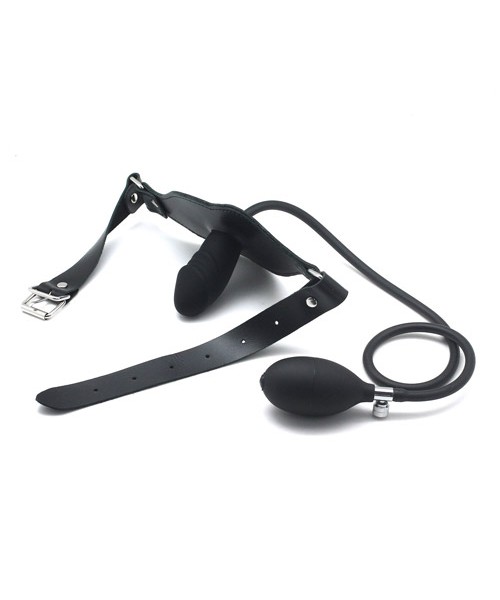 Inflatable ball gag