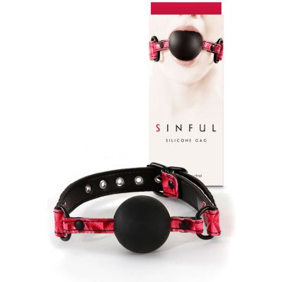 nsnovelties Soft Silicone 2 Ball Gag with Adjustable Strap