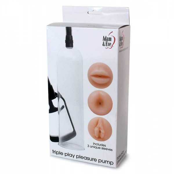 Triple Play Penis Pump Set for Men by Adam & Eve
